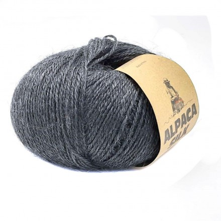 Alpaca Silk (Kutnor) 0403 графит, пряжа 50г