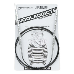 306.0420 Wooladdicts Ergonomic Lace cпицы круговые, супергладкие №2 40 см