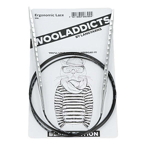 306.0420 Wooladdicts Ergonomic Lace cпицы круговые, супергладкие №2 40 см