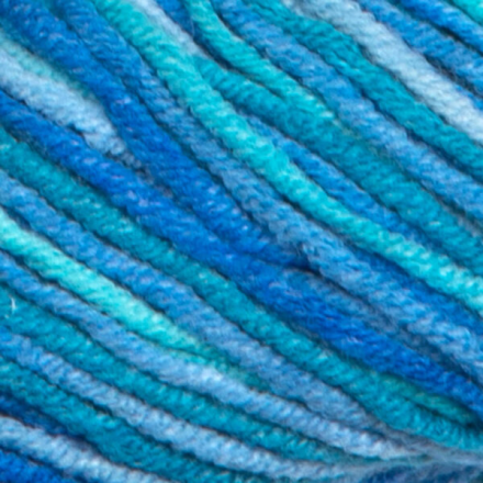Jeans Crazy (Yarnart) 8212 голубой-синий, пряжа 50г