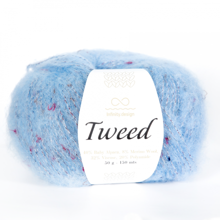 Tweed (Infinity) 6013 небесный голубой, пряжа 50г