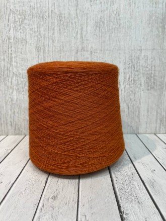 Folco 2/25 (Alpes) цв.Pumpkin, пряжа бобинная итальянская 1г