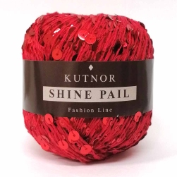 Shine Pail (Kutnor) 001 красный, пряжа 50г
