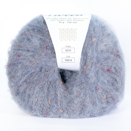 Tweed (Infinity) 6070 серо-голубой, пряжа 50г