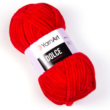 Dolce (Yarnart) 748 алый, пряжа 100г