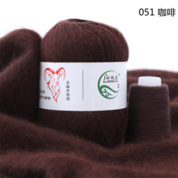 Aurum Cashmere с нитью (Menca) 051 бордовый, пряжа 50г