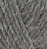 Alpaca royal New (Alize) 196 серый меланж, пряжа 100г