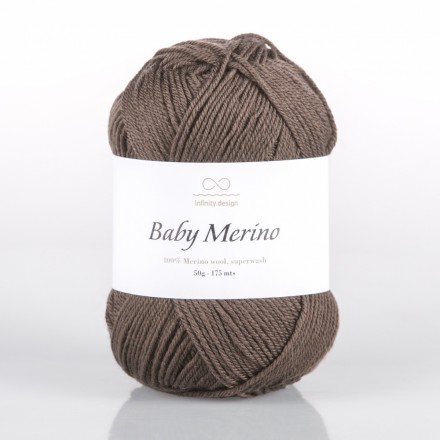 Baby Merino (Infinity) 3081 коричневый, пряжа 50г