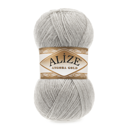 Angora Gold (Alize) 652 пепельный, пряжа 100г