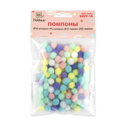 SKPF-10 01 Пастельное ассорти 10мм 100шт