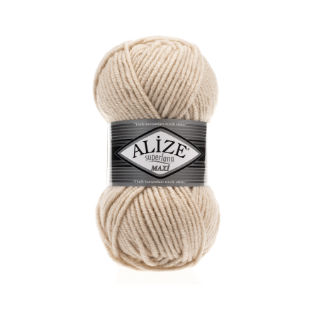 Superlana maxi (Alize) 310 медовый, пряжа 100г