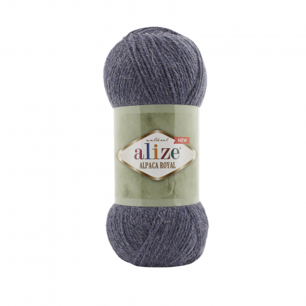 Alpaca royal New (Alize) 203 джинс меланж, пряжа 100г