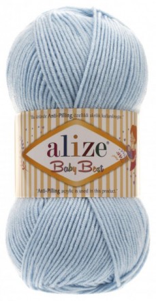 Baby Best (Alize) 40 голубой, пряжа 100г