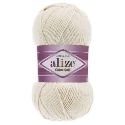 Cotton Gold (Alize) 599 слоновая кость, пряжа 100г