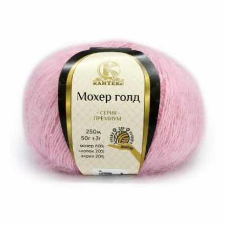 Мохер Голд (Камтекс) 056 розовый, пряжа 50г