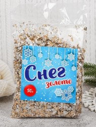 4528194 Крошка фольгированная, золото, 50 гр