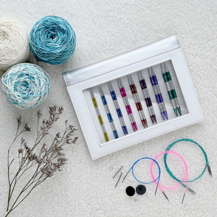 42140 &quot;Smartstix&quot; Knit Pro Набор съемных круговых спиц (делюкс) 12см 8пар