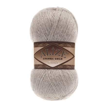 Angora Gold Simli (Alize) 541 норка, пряжа 100г