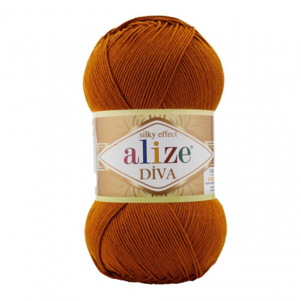 Diva (Alize) 234 медный, пряжа 100г