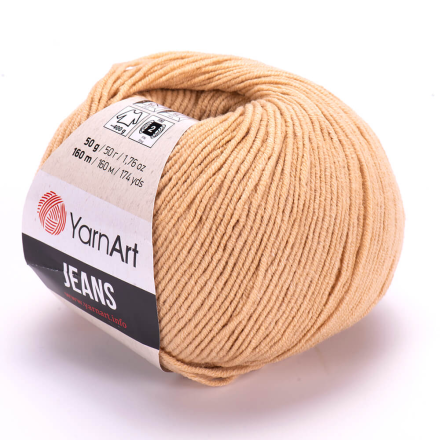 Jeans (Yarnart) 07 песок, пряжа 50г