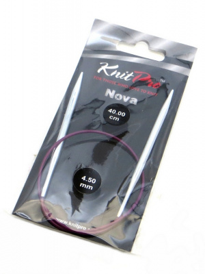 10354 Nova Metal KnitPro спицы круговые 4,5 мм 40 см