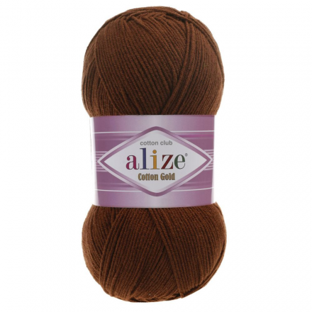 Cotton Gold (Alize) 690 темный терракот, пряжа 100г