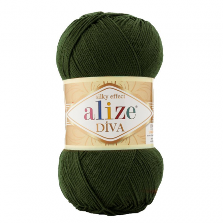 Diva (Alize) 567 хаки, пряжа 100г