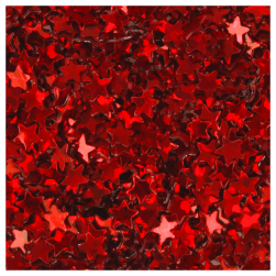 GLI-04 20 красный, декоративные блестки звёзды 3мм 4,5 мл