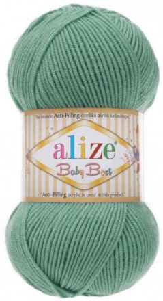 Baby Best (Alize) 463 пыльная бирюза, пряжа 100г