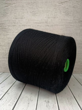 Maura (Suedwolle group) цв.Black, пряжа бобинная итальянская 1г