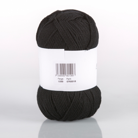 Baby Merino (Infinity) 1099 черный, пряжа 50г