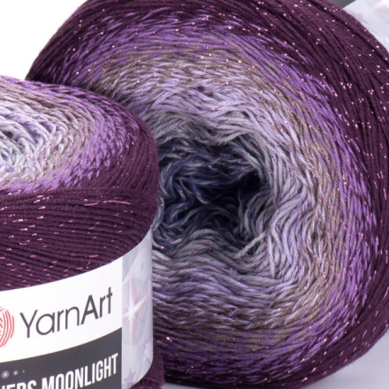 Flowers Moonlight (Yarnart) 3278 сливово-сиреневый, пряжа 260г