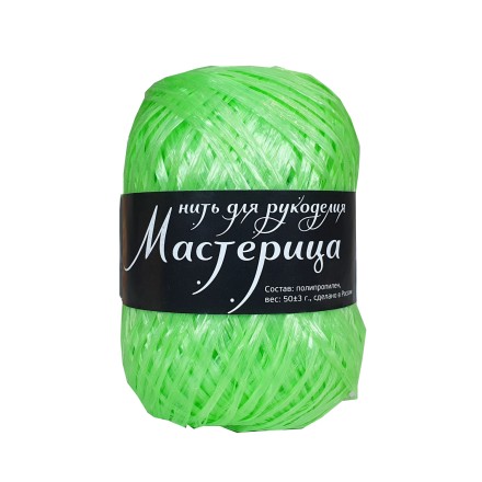 Мочалка (Мастерица) 38 желто-зеленый, пряжа 50г