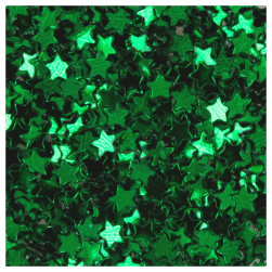 GLI-04 35 зеленый, декоративные блестки звёзды 3мм 4,5 мл
