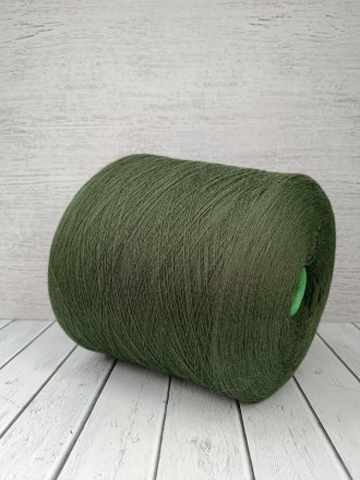 Maura (Suedwolle group) цв.Dark Olive, пряжа бобинная итальянская 1г