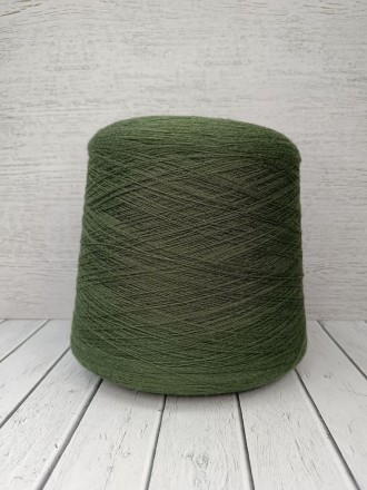 Maura (Suedwolle group) цв.Dark Olive, пряжа бобинная итальянская 1г