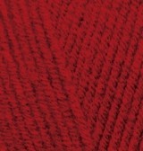 Lanagold (Alize) 56 красный, пряжа 100г