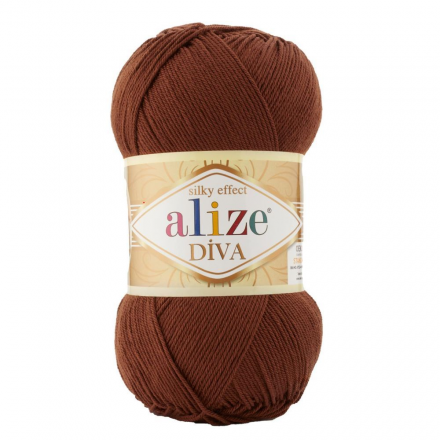 Diva (Alize) 690 темная медь, пряжа 100г