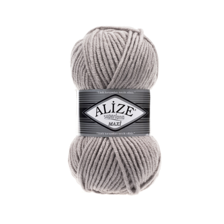 Superlana maxi (Alize) 652 пепельный, пряжа 100г