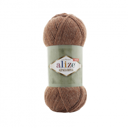Alpaca royal New (Alize) 558 кирпичный меланж, пряжа 100г