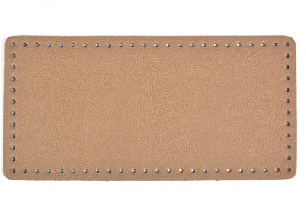 TBY-8692-БЖ донышко для сумки прямоугольник экокожа, цв. бежевый 25х10см