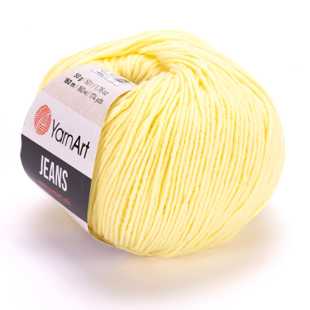 Jeans (Yarnart) 67 лимон, пряжа 50г