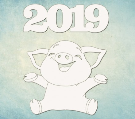 ARTCHB004758 &quot;Символ 2019” чипборд