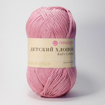Детский хлопок (Пехорка) 11 ярко розовый, пряжа 100г