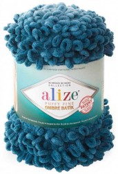 Puffy Fine Ombre Batik (Alize) 7263 тем.бирюза, пряжа 500г