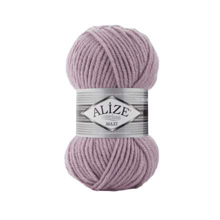 Superlana maxi (Alize) 505 пыльная астра, пряжа 100г