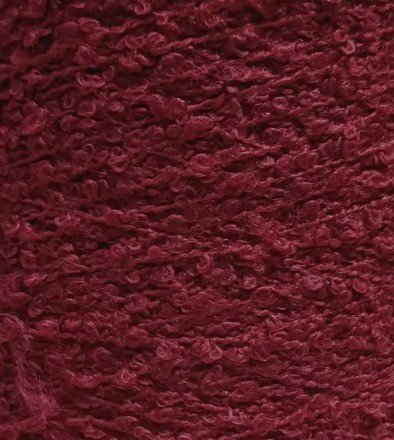 Boucle Wool (Китай) 202 вишневый, пряжа бобинная китайская 1г