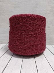 Boucle Wool (Китай) 202 вишневый, пряжа бобинная китайская 1г