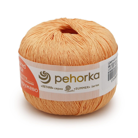 Цветное кружево (Пехорка) 99 абрикос, пряжа 50г