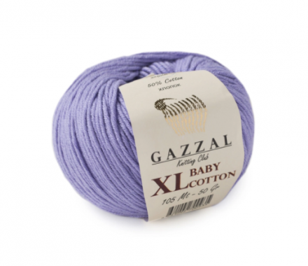 Baby Cotton XL (Gazzal) 3420 гиацинт, пряжа 50г